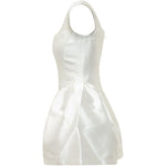 Abito corto svasato in bianco Self-Portrait - donna 