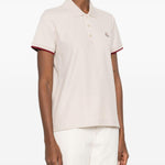 Polo a maniche corte in beige Moncler - donna 
