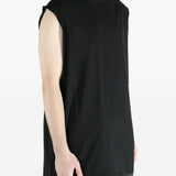 Top senza maniche con collo alto in nero Rick owens drkshdw - uomo 
