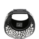 Borsa Goodnight Moon con borchie in nero Staud - donna 