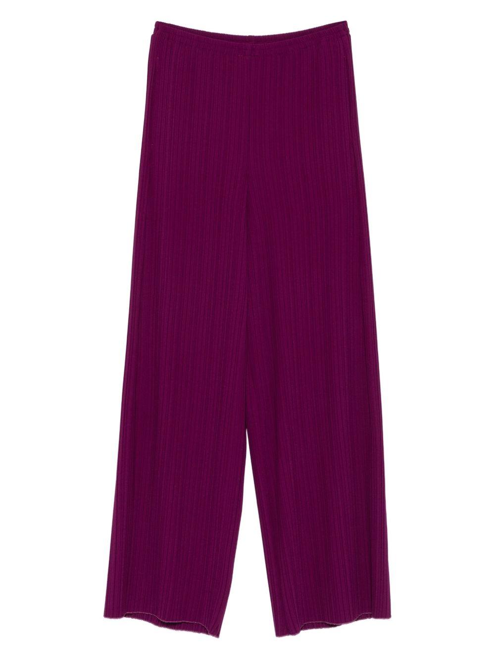 Pantaloni a gamba ampia in viola Forte forte - donna 