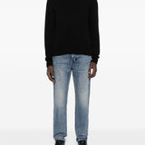 Jeans in cotone cinque tasche in blu Ksubi - uomo 