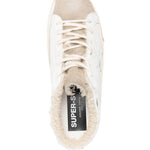 Mules Super Stat in bianco e beige 