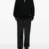Polo con zip a maniche lunghe in nero Oamc peacemaker - uomo 