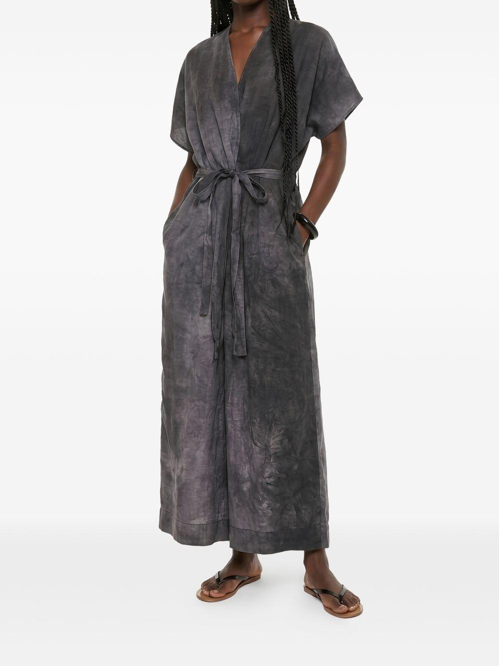 Abito lungo Acre con coulisse in blu Uma Wang - donna 