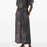 Abito lungo Acre con coulisse in blu Uma Wang - donna 