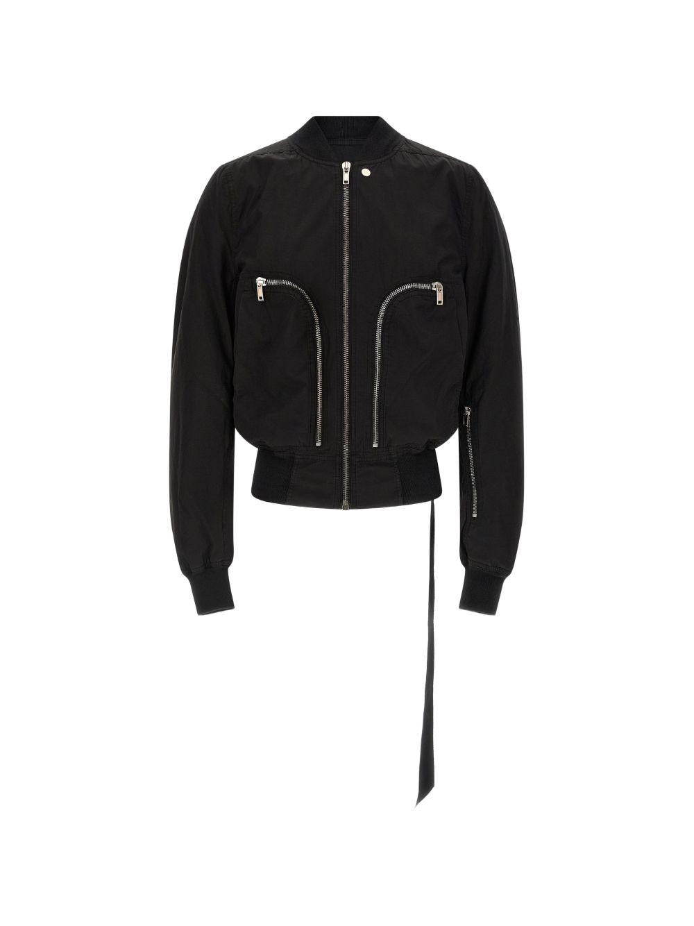 GIACCA BOMBER BAUHAUS FLIGHT IN NERO RICK OWENS DRKSHDW - UOMO 