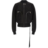 GIACCA BOMBER BAUHAUS FLIGHT IN NERO RICK OWENS DRKSHDW - UOMO 