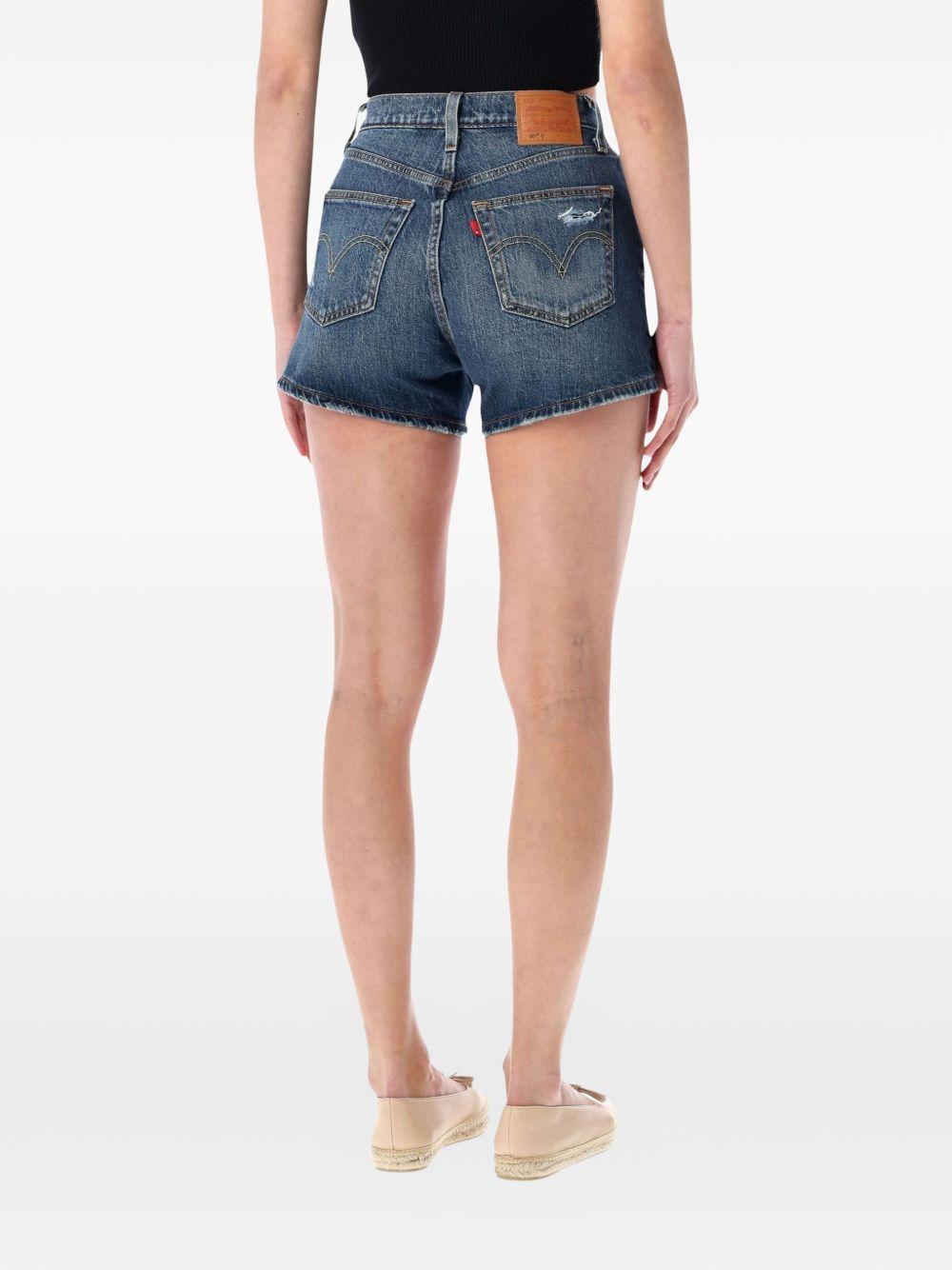 Pantaloncini sfrangiati 501® curve in blu Levi's - donna 