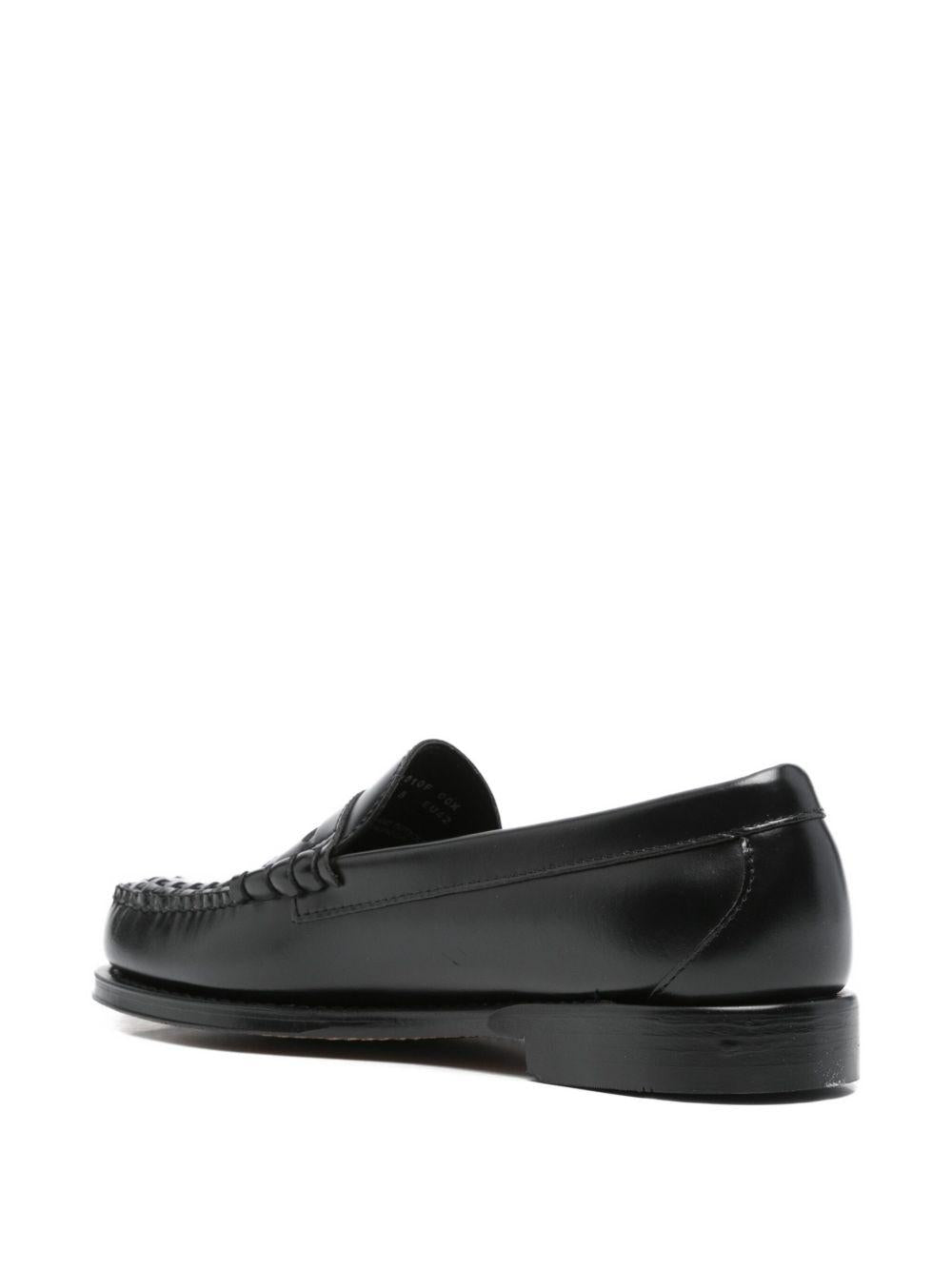 Mocassini con dettaglio intrecciato weejun in nero Gh bass - uomo 