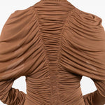 Abito mini a maniche lunghe orion in beige Christopher esber - donna 