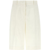 Shorts sartoriali con pieghe in bianco Toteme - donna 
