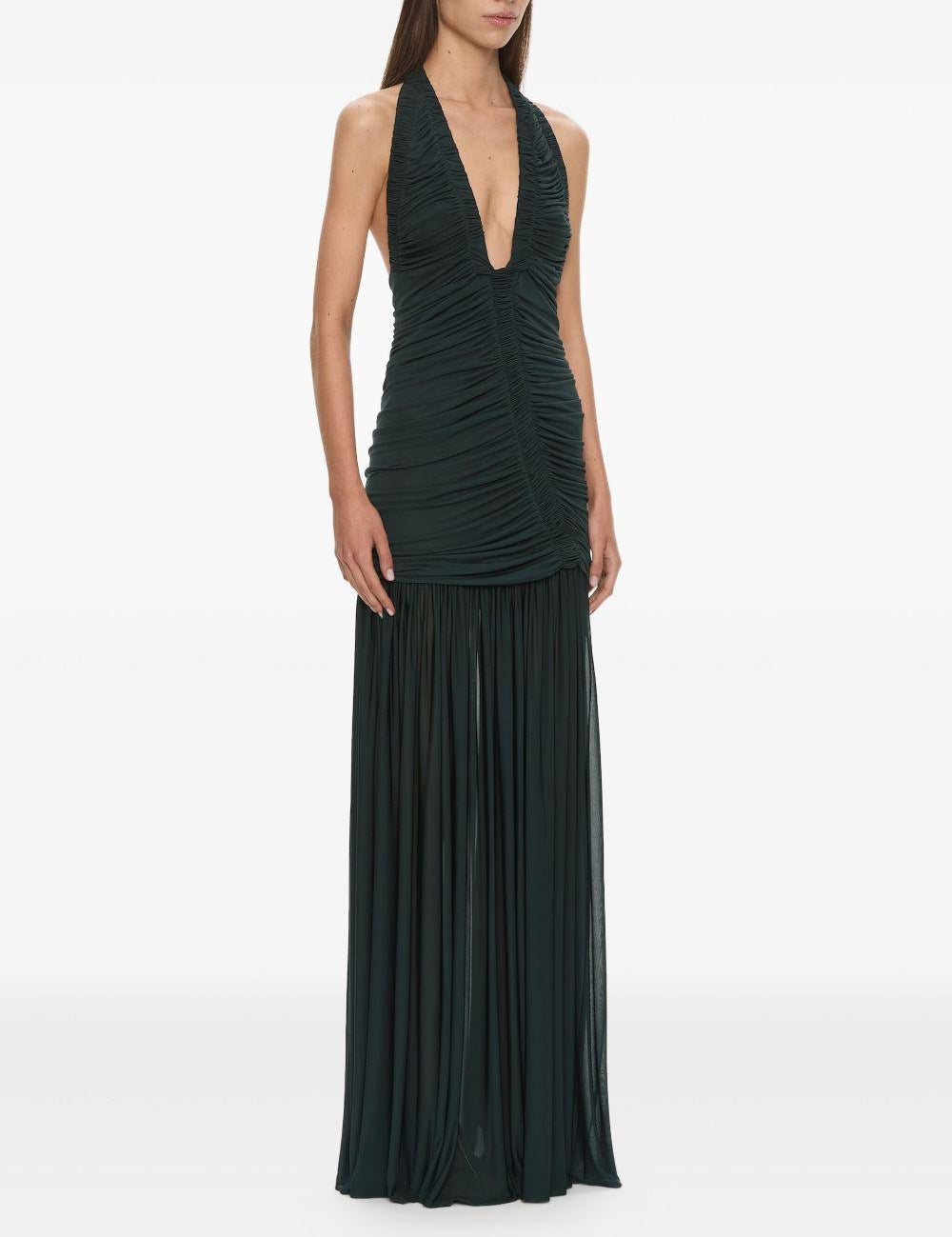 Abito orion con ruches in nero Christopher esber - donna 