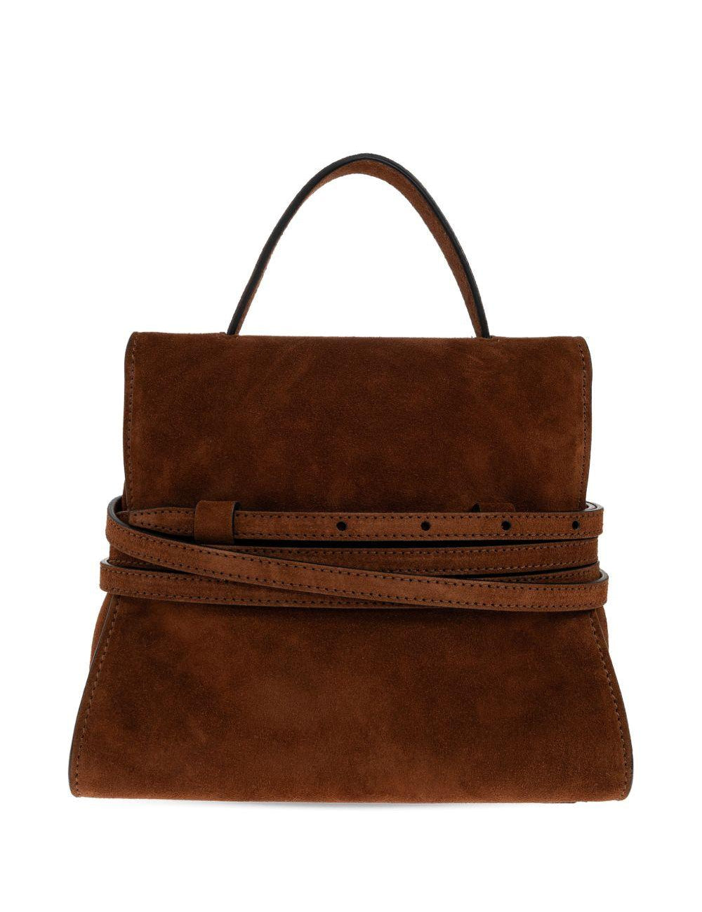 Borsa a mano piccola Tie Me in marrone Moschino - donna 