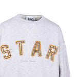 Felpa con applicazione in grigio Golden goose - unisex 