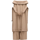 Pantaloni effetto trench in beige Viktor&rolf - donna 