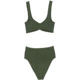 Bikini due pezzi nadine in verde Hunza g - donna 
