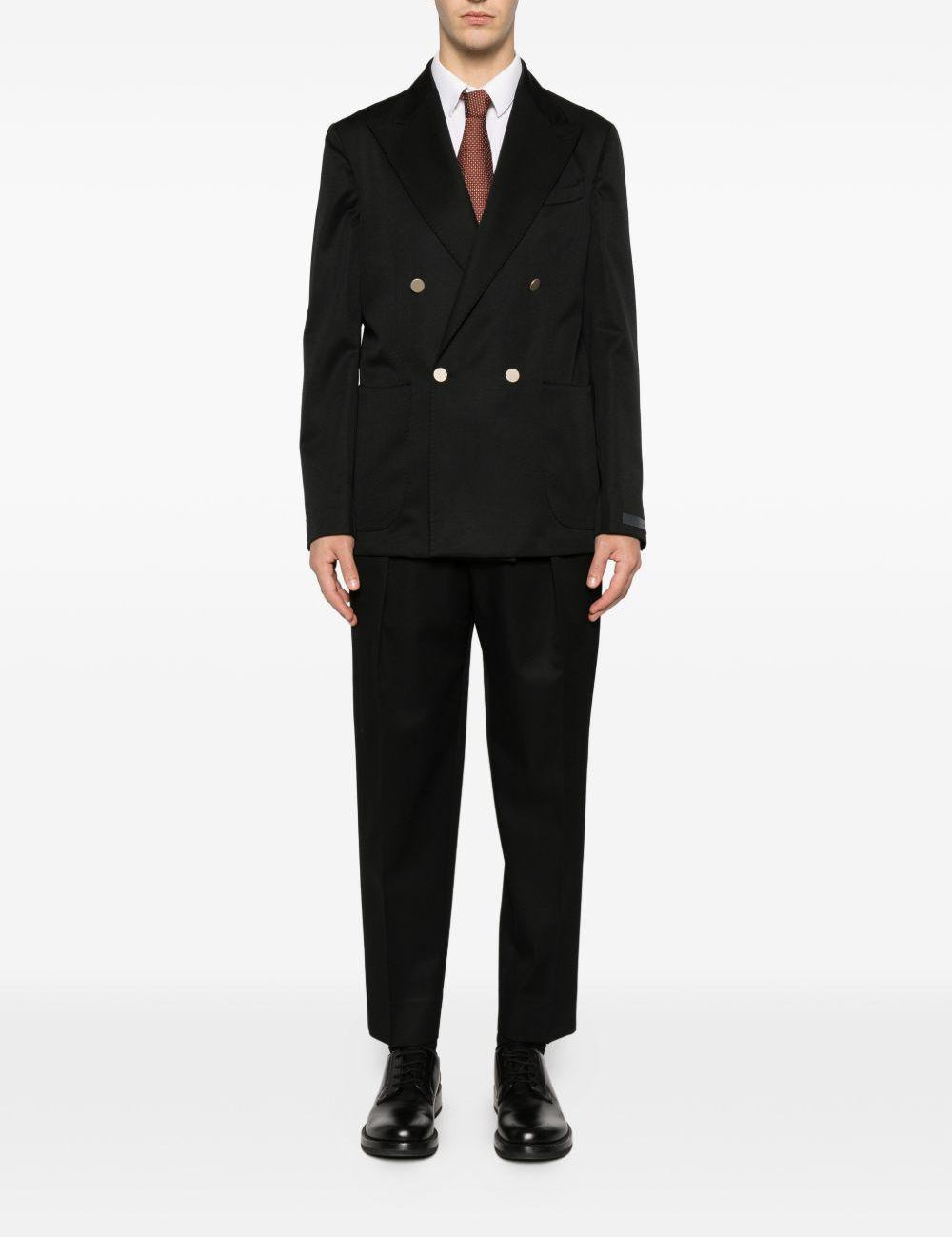 Abiti doppiopetto in lana bolgheri in nero Briglia 1949 - uomo 