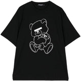 T-shirt con stampa in nero 