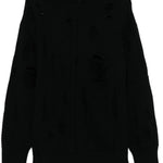 Maglione con effetto vissuto in nero Junya watanabe - donna 