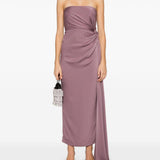 Abito senza spalline in malva Alex perry - donna 