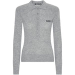 Polo a maniche lunghe in grigio 