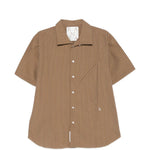 Camicia a righe in marrone Ranra - uomo 