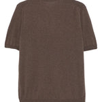 Polo in cotone in marrone Caruso - uomo 