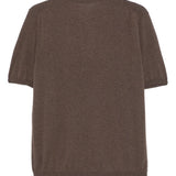 Polo in cotone in marrone Caruso - uomo 