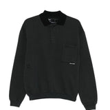 Polo con taschino in nero Gr10k replicated - uomo 