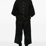 Camicia con maniche a sbuffo in nero Glass Cypress - uomo 