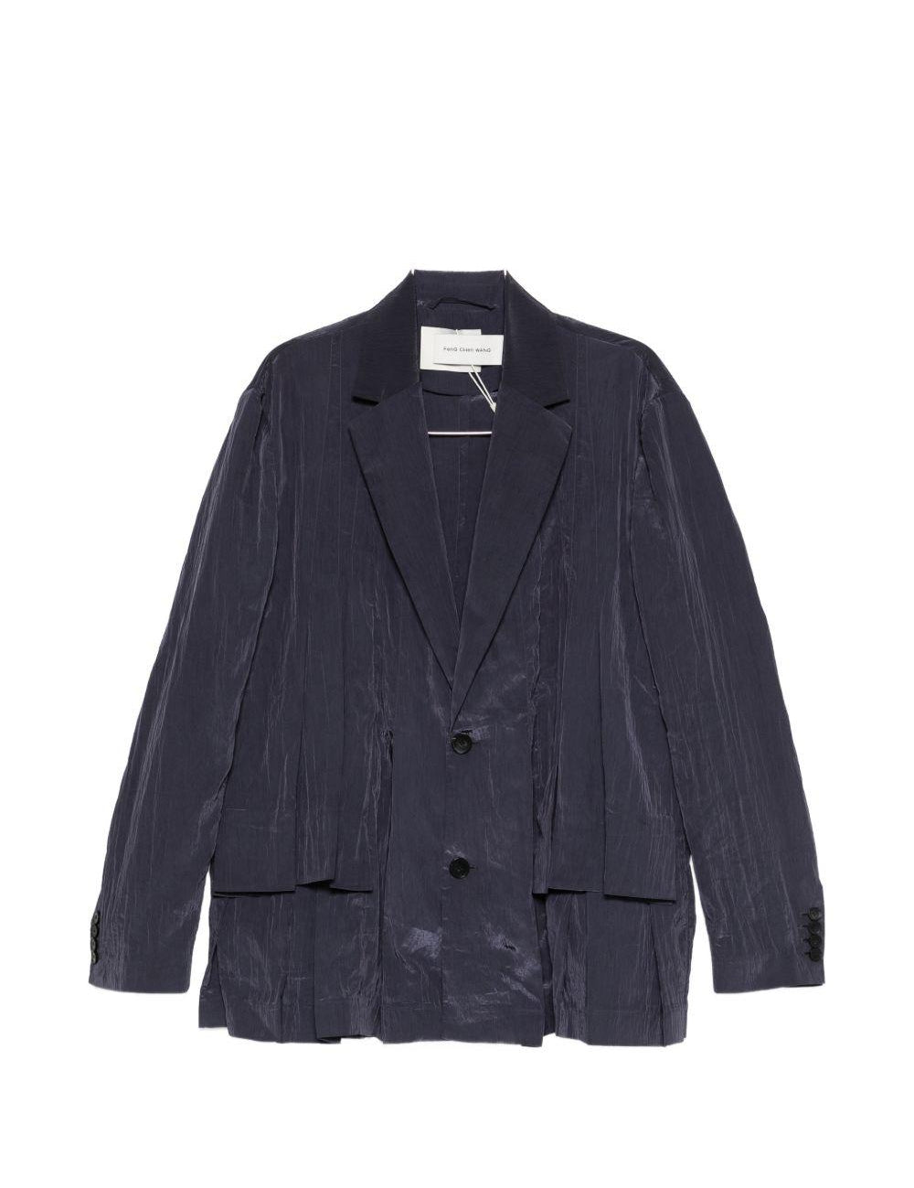 Blazer monopetto in blu Feng Chen Wang - uomo 