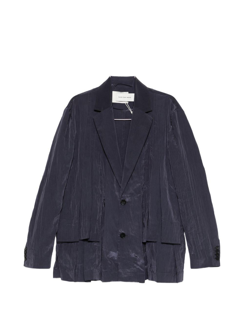 Blazer monopetto in blu Feng Chen Wang - uomo 