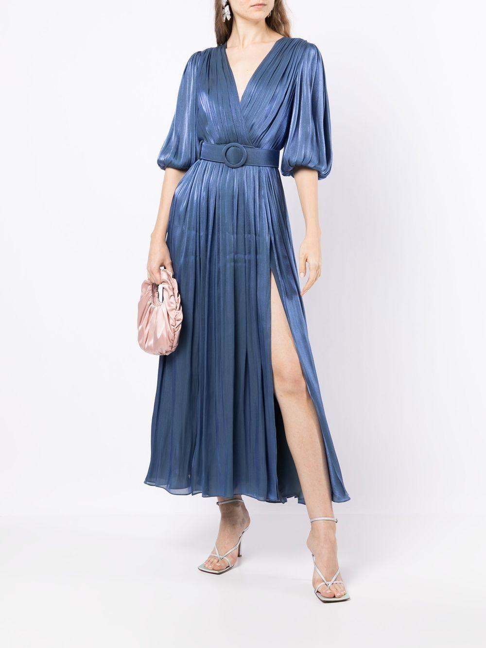 Abito Breannie con design satinato in blu Costarellos - donna 