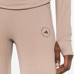Leggings arricciati con vita alta in rosa Adidas by Stella Mc Mcartney - donna 