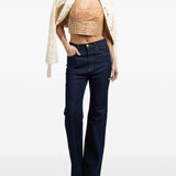 Top corto Rebellion con perline in beige Zimmermann - donna 