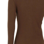 Top trasparente a maniche lunghe in marrone Entire studios - unisex 