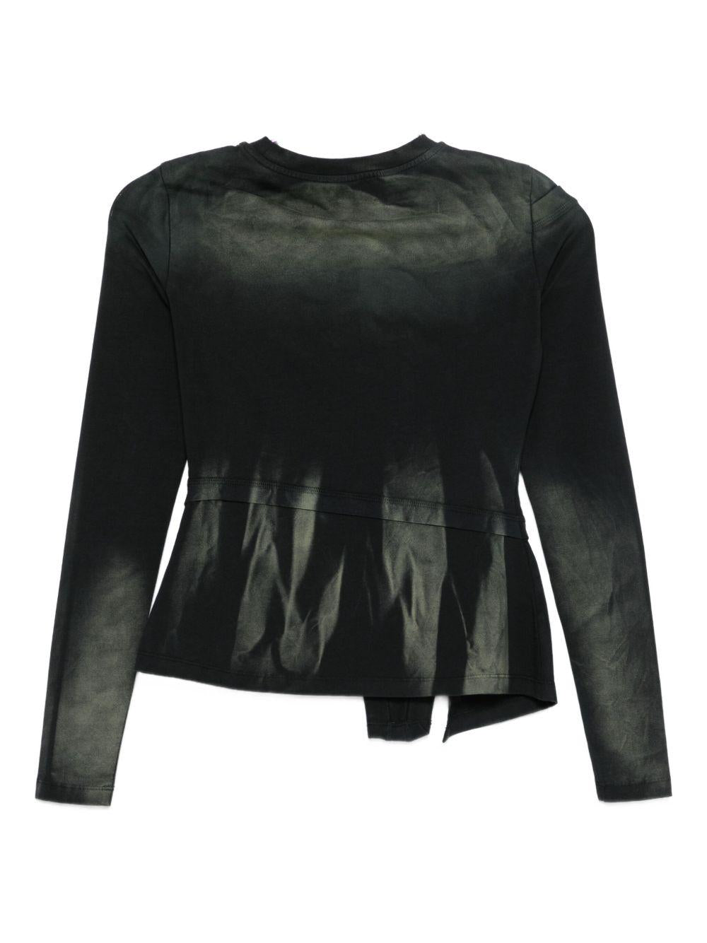 Top asimmetrico con logo in blu Feng chen wang - donna 