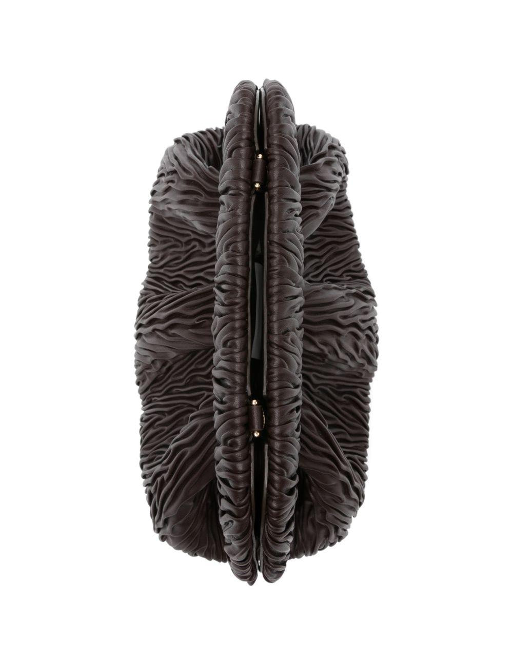 Clutch bios media in marrone Themoirè - donna 