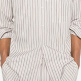 Camicia ralph a righe in beige grayed - uomo 