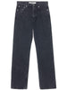 Jeans con bottoni in grigio