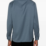 Camicia con bottoni in blu Lardini - uomo 
