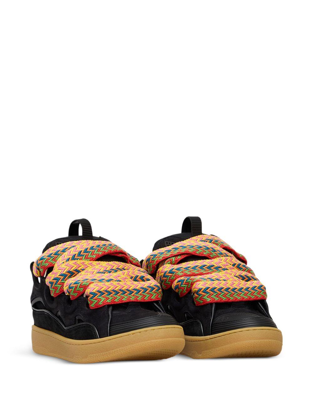 Sneakers basse con lacci curb in nero Lanvin - unisex 
