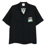 Camicia a maniche corte con stampa grafica in nero Casablanca - uomo 