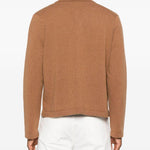 Cardigan con taschino in marrone A.P.C: - uomo 