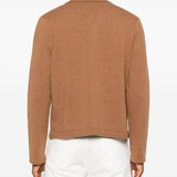 Cardigan con taschino in marrone A.P.C: - uomo 