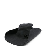 Cappello da cowboy in denim in nero Ruslan baginskiy - donna 
