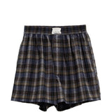 Boxer a quadri in marrone e blu Erl - unisex 