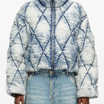 Giacca imbottita denim w-histel in celeste Diesel - donna 