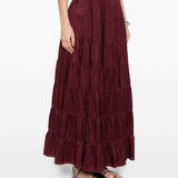 Gonna lunga in borgogna Forte forte - donna 